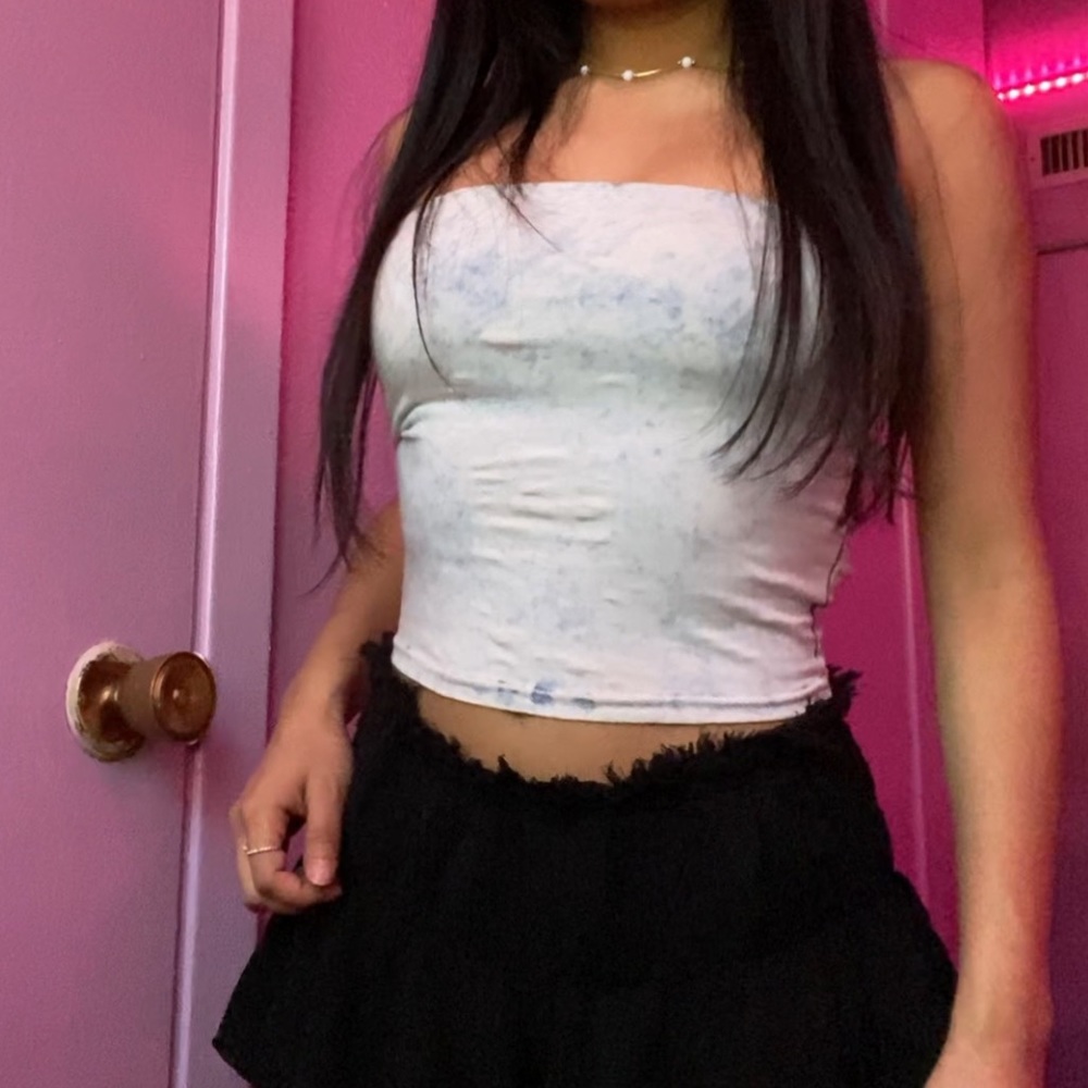 Acid Wash Tube Top